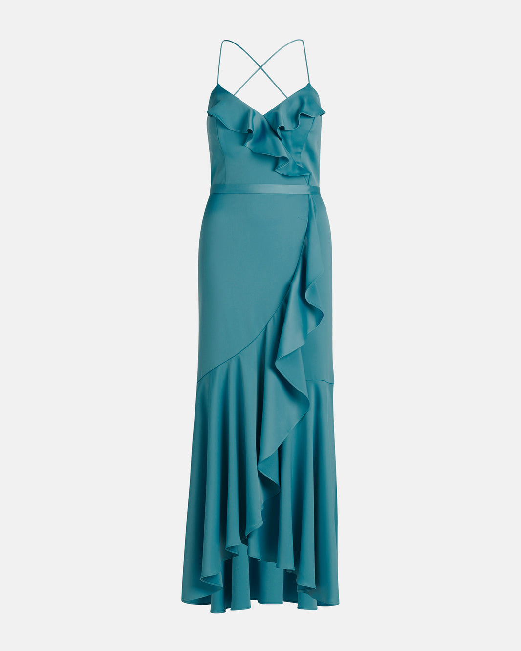 Middle Blue Dress Long Without Sleeve Vera Mont