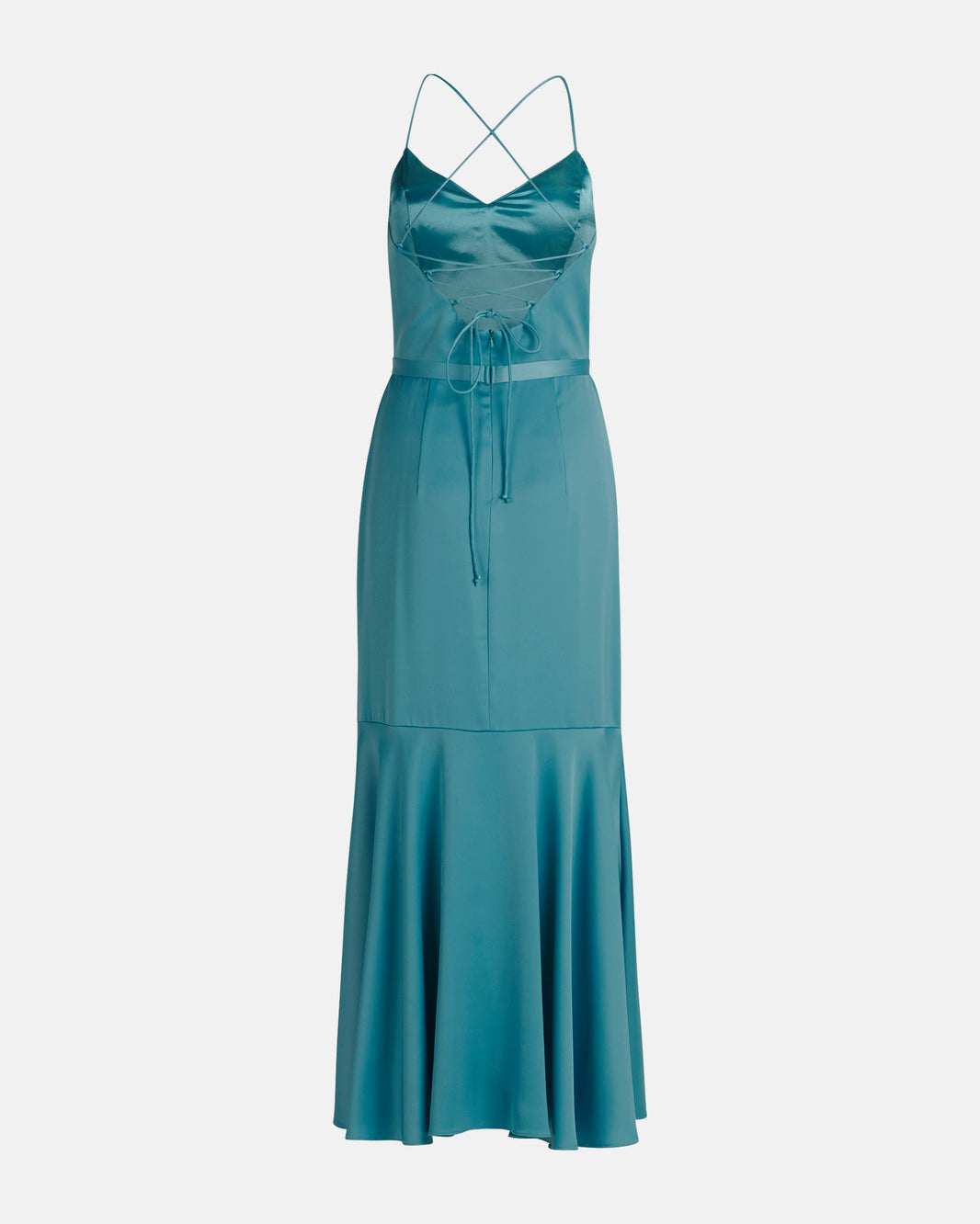 Middle Blue Dress Long Without Sleeve Vera Mont