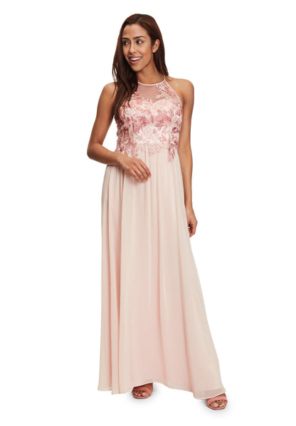 Pink Dress Long Without Sleeve Vera Mont