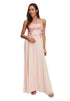Pink Dress Long Without Sleeve Vera Mont