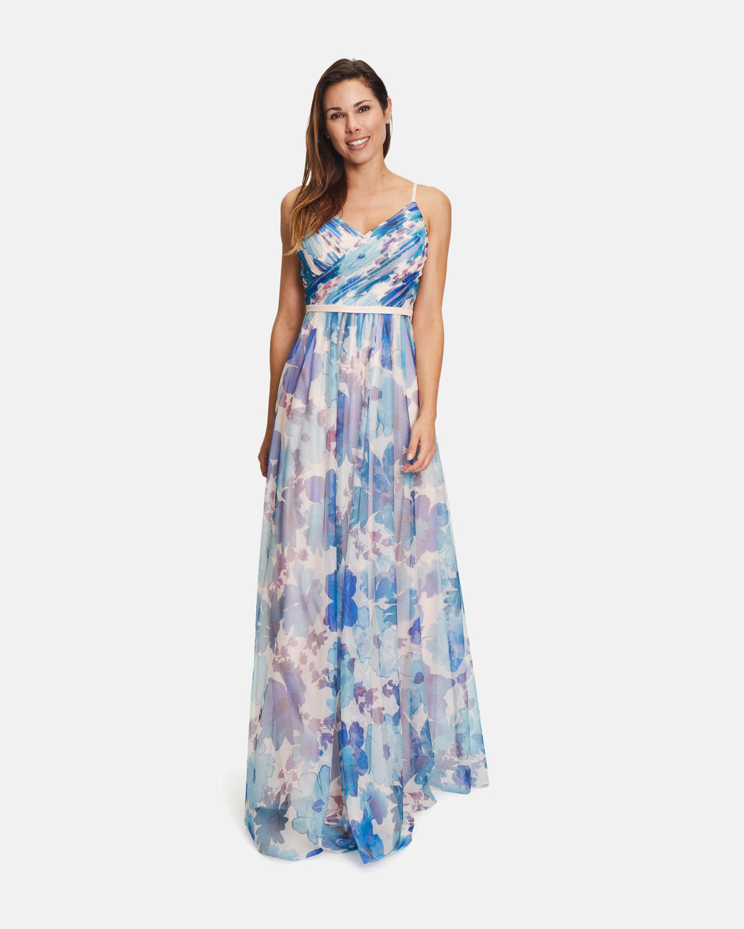 Light Blue Dress Long Without Sleeve Vera Mont