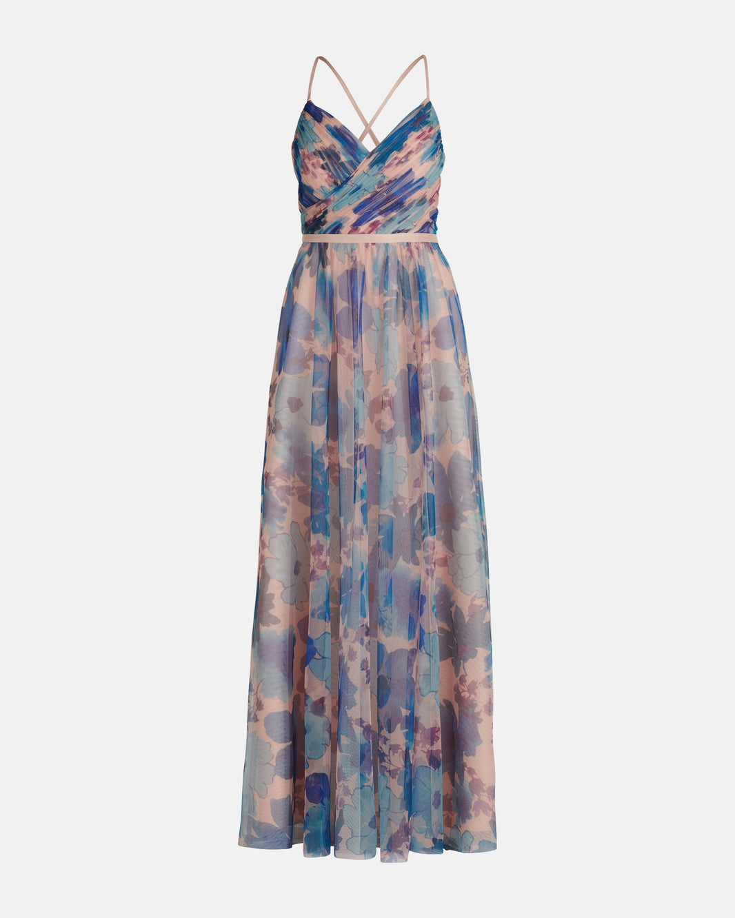 Light Blue Dress Long Without Sleeve Vera Mont