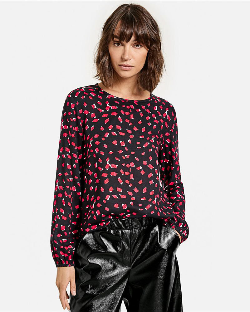 Black Blouse 1/1 Sleeve Taifun