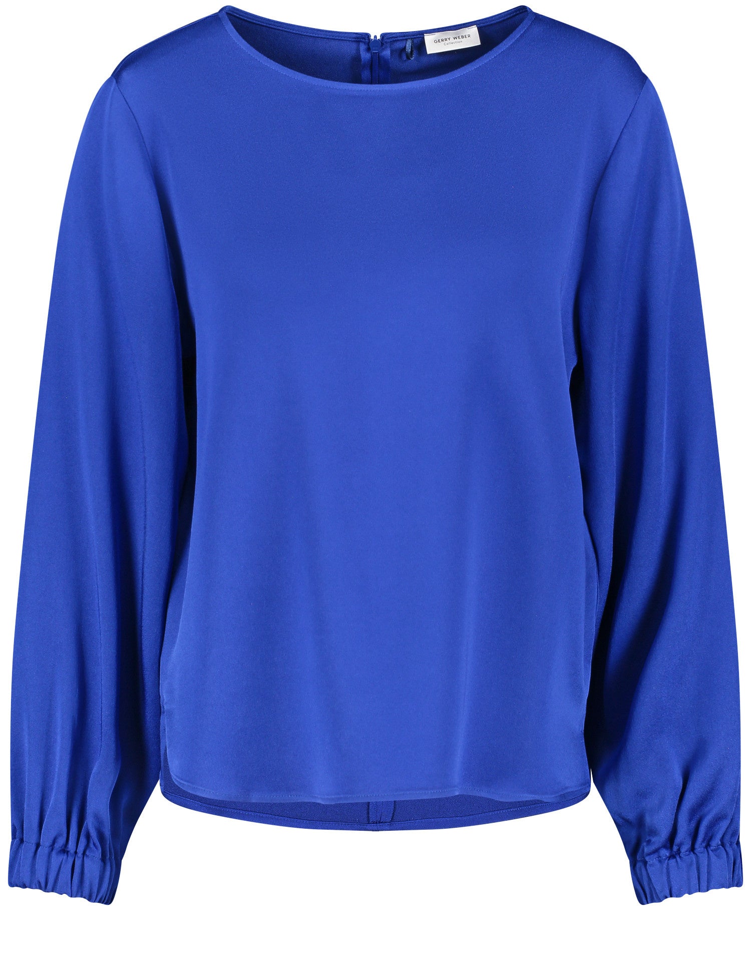 Middle Blue Blouse With A Back Zip Gerry Weber