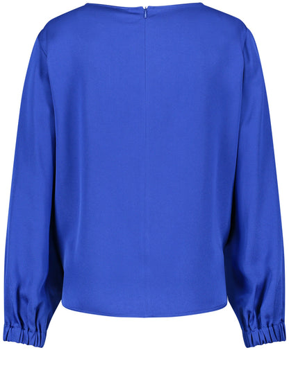 Middle Blue Blouse With A Back Zip Gerry Weber