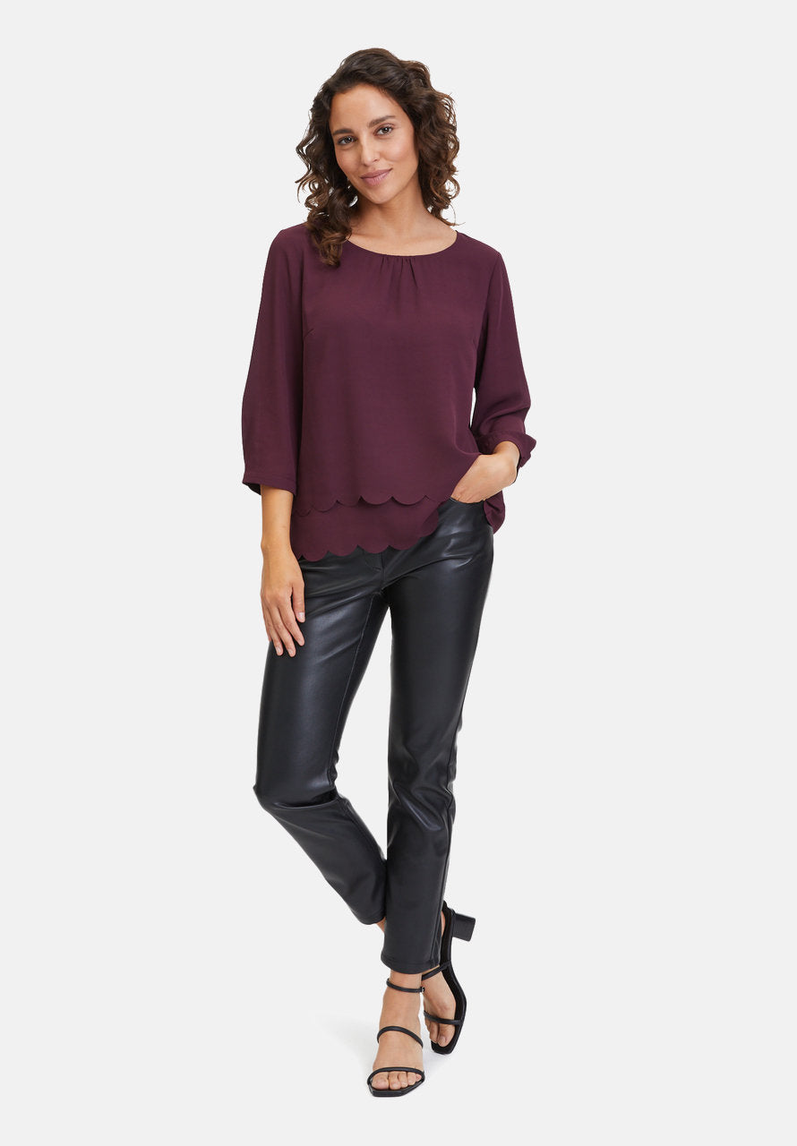 Pull-On Blouse Plain Blouse_8610-2723_4685_02