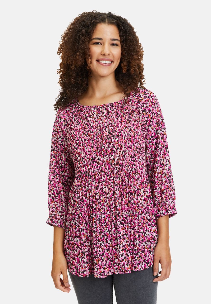 Pull-On Blouse Blouse With Pleats_8614-1841_4878_01