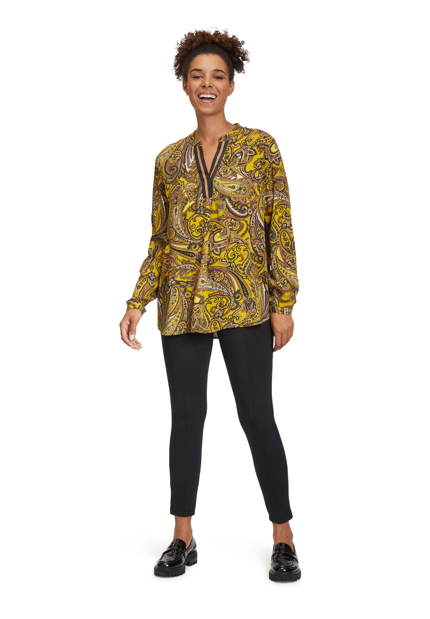 Shirt Style Blouse With All-Over Print_8624-2234_7820_05