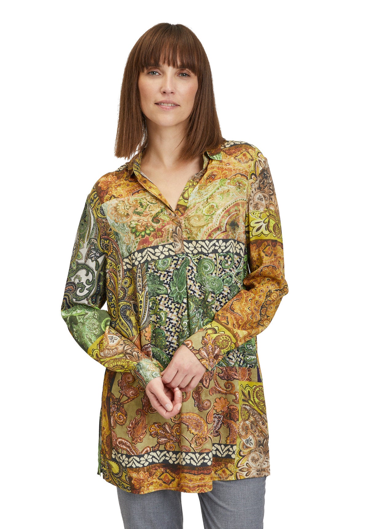 Long Shirt Blouse With All-Over Print_8627-2233_7850_03