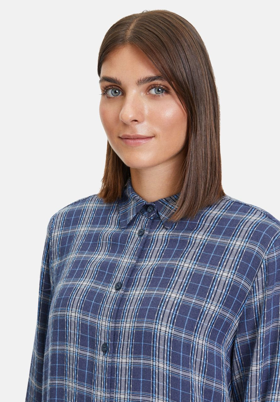 Shirt Blouse With Checkered Print_8685-3133_8896_06