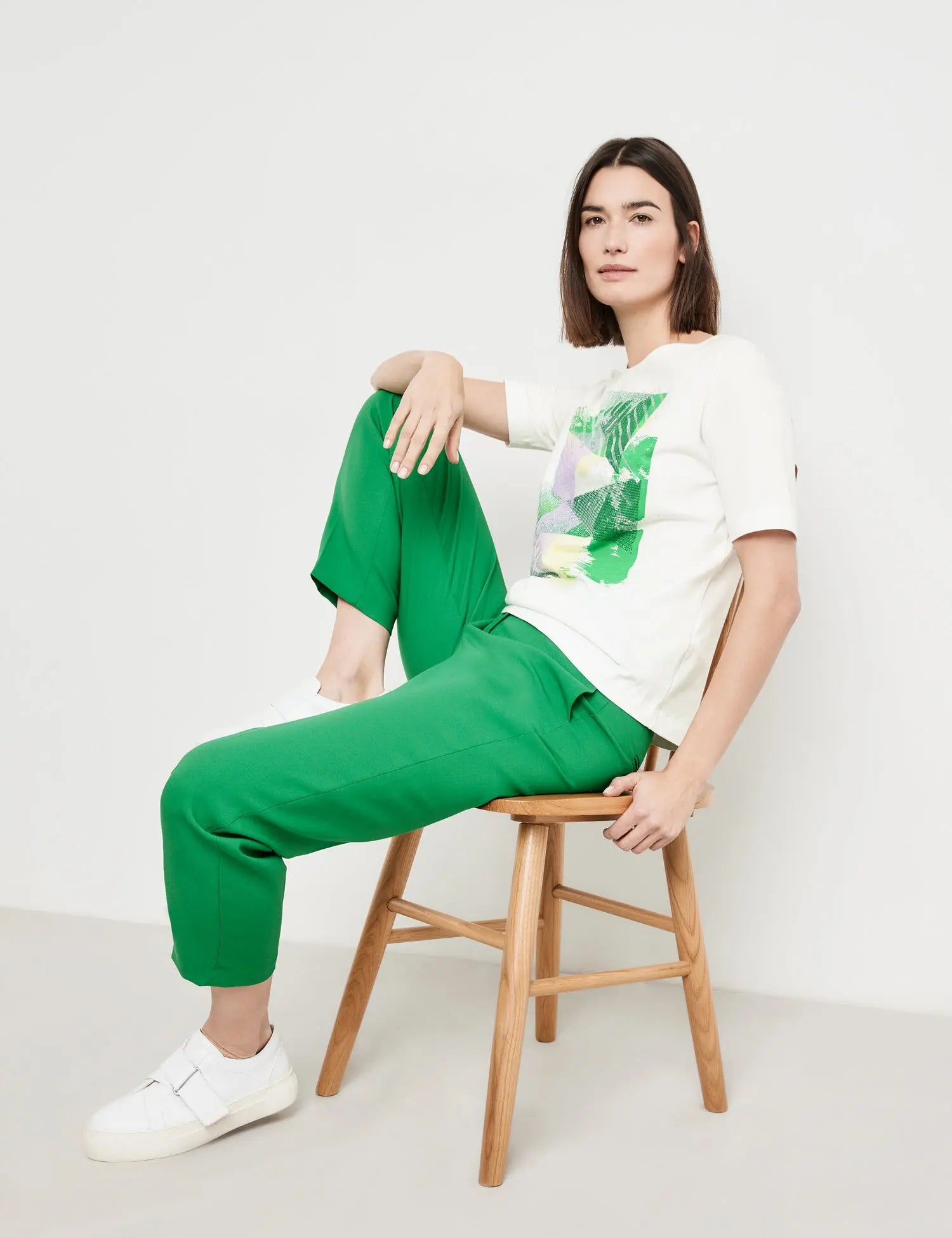 Top With Mid-Length Sleeves And Sequins - BEVAVA