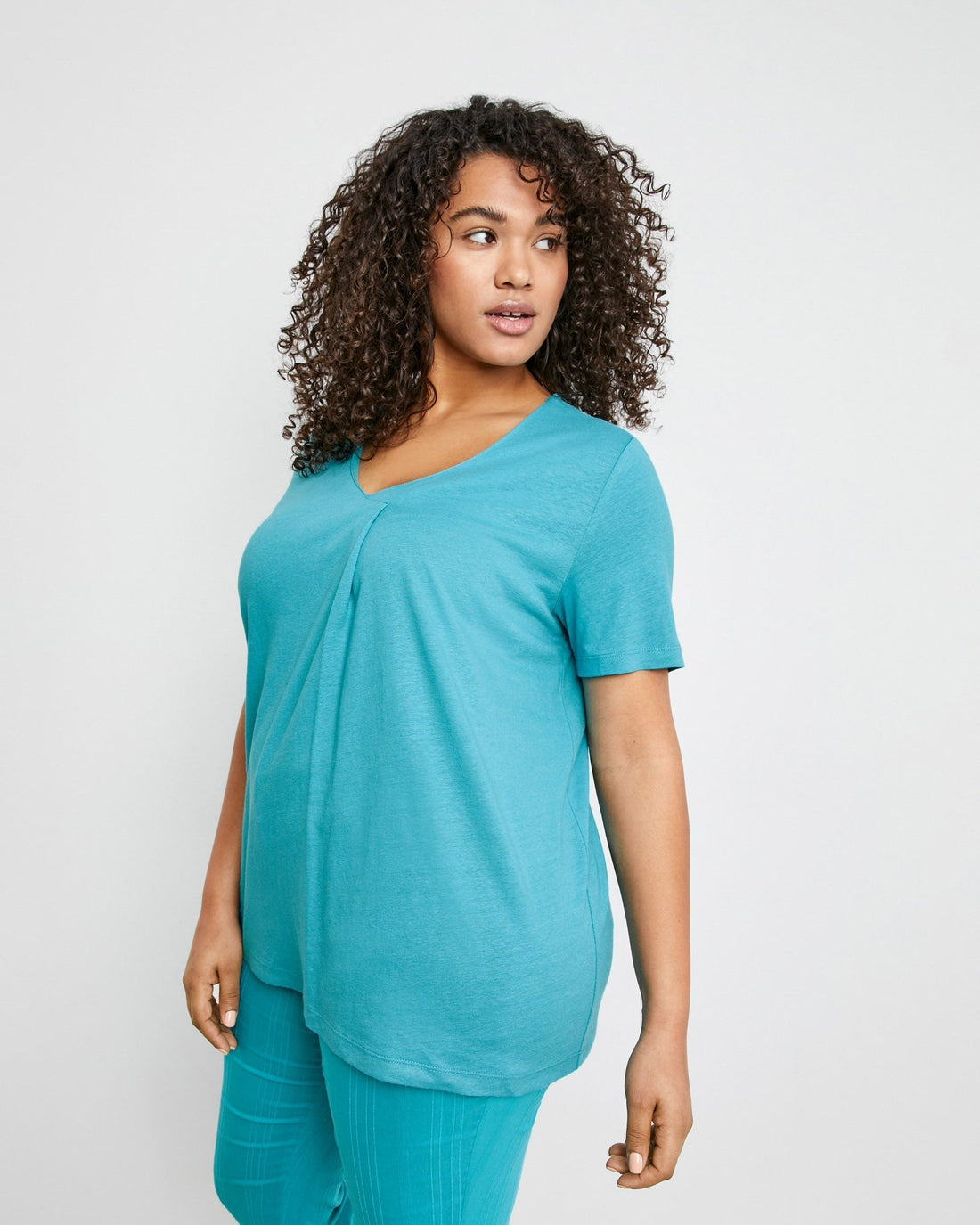 Light Blue T-Shirt 1/2 Sleeve Samoon