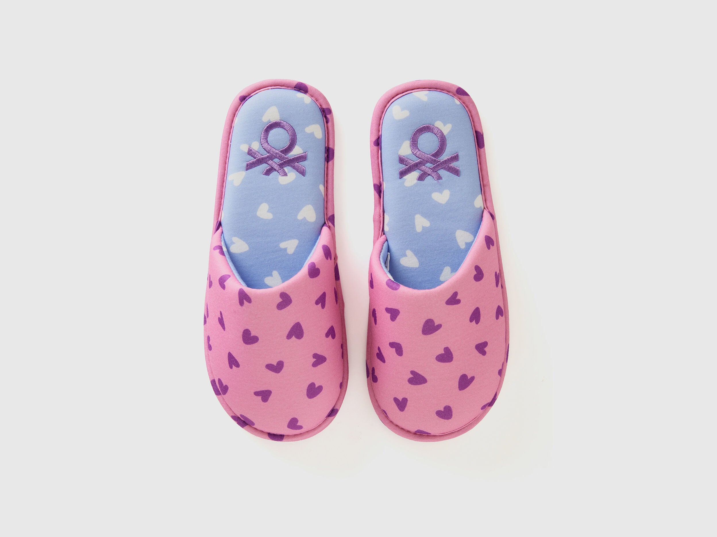 Heart-Patterned Slippers
