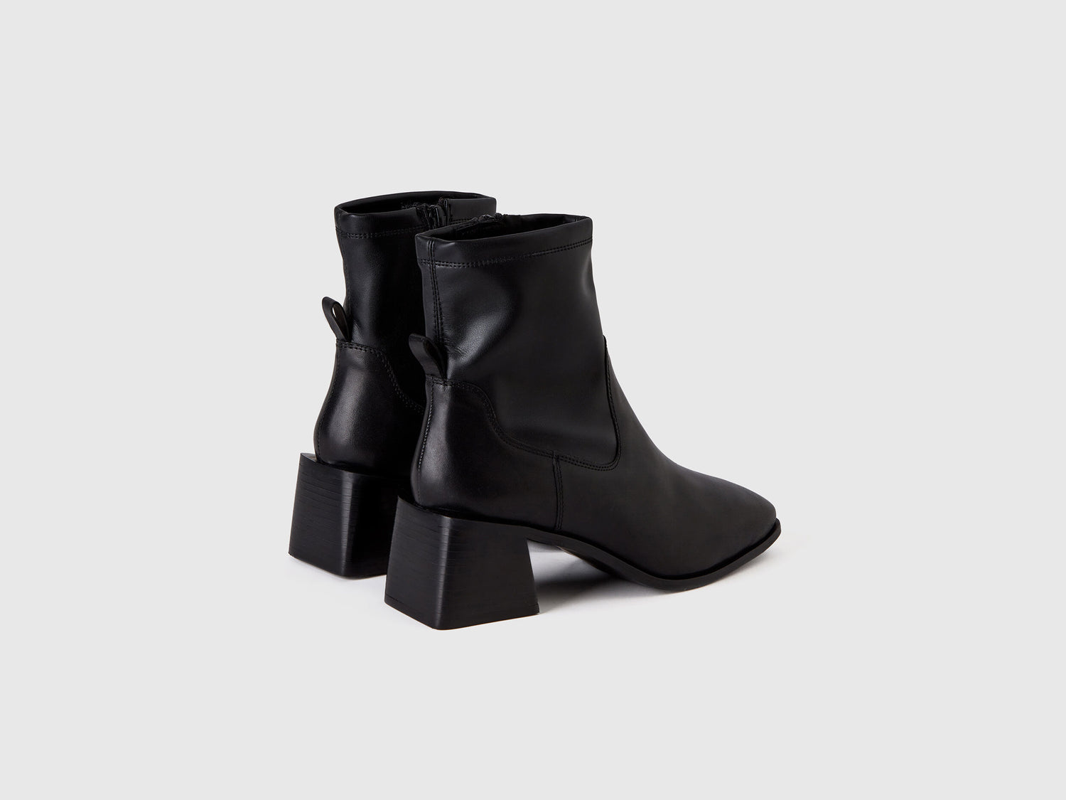 Wide Heeled Ankle Boots