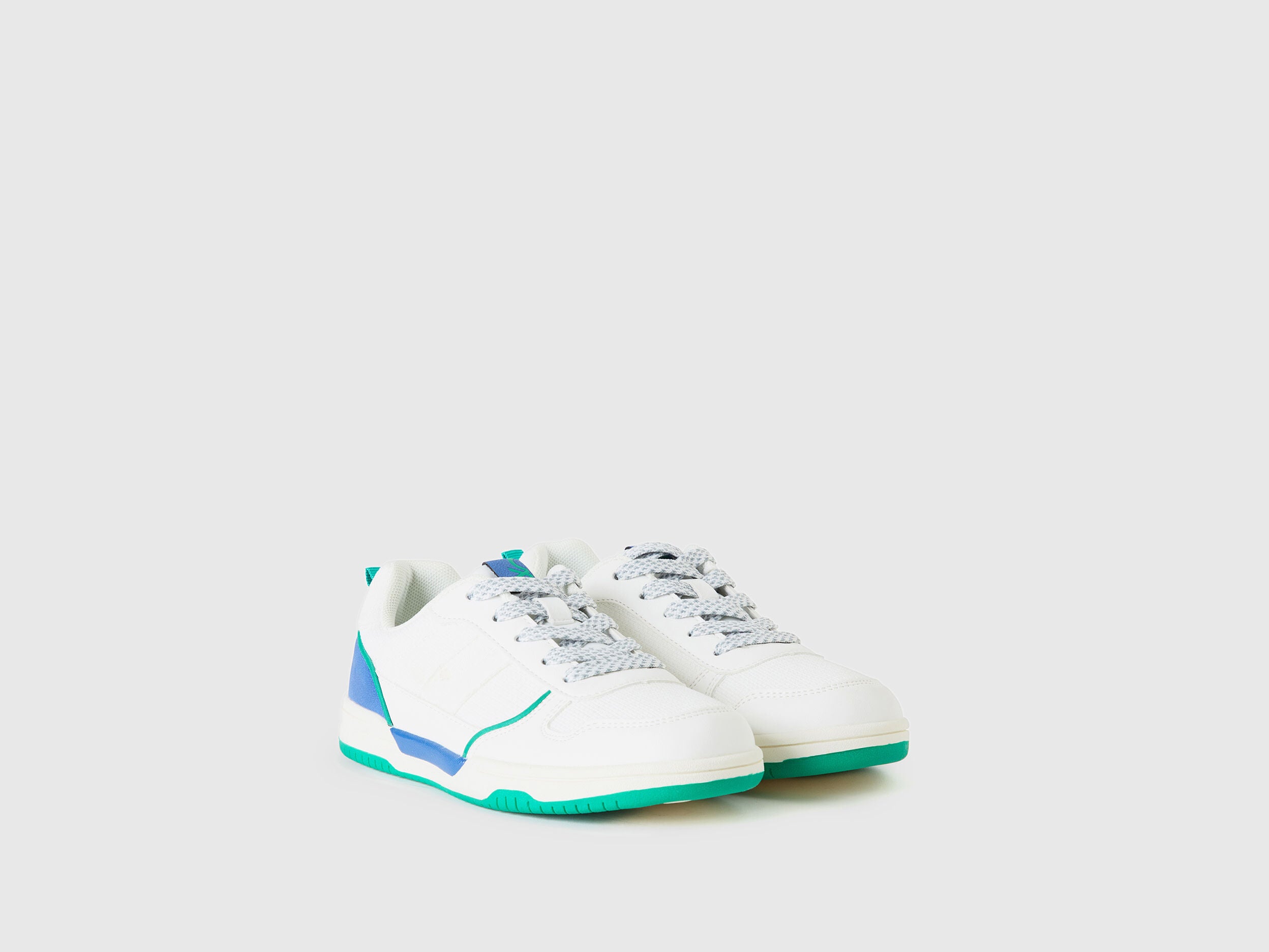 White Multi-Color Trainers