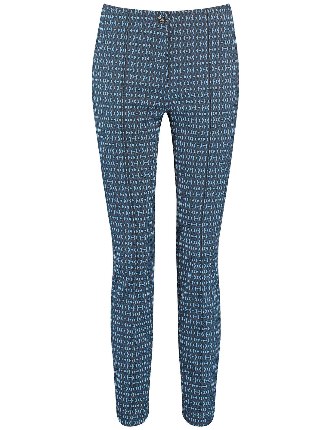 Patterned 7/8-Length Trousers In A Slim Fit_925029-66650_8080_02