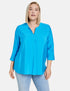 Blue Fine Blouse With 3/4-Length Sleeves_07
