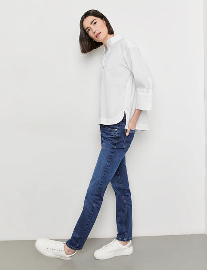 3/4-Sleeve Blouse Made Of Sustainable Cotton_965048-66406_99600_05