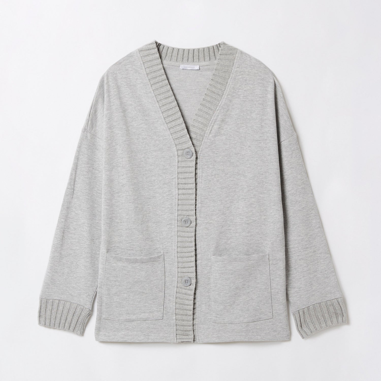 Light Melange Grey Cardigan