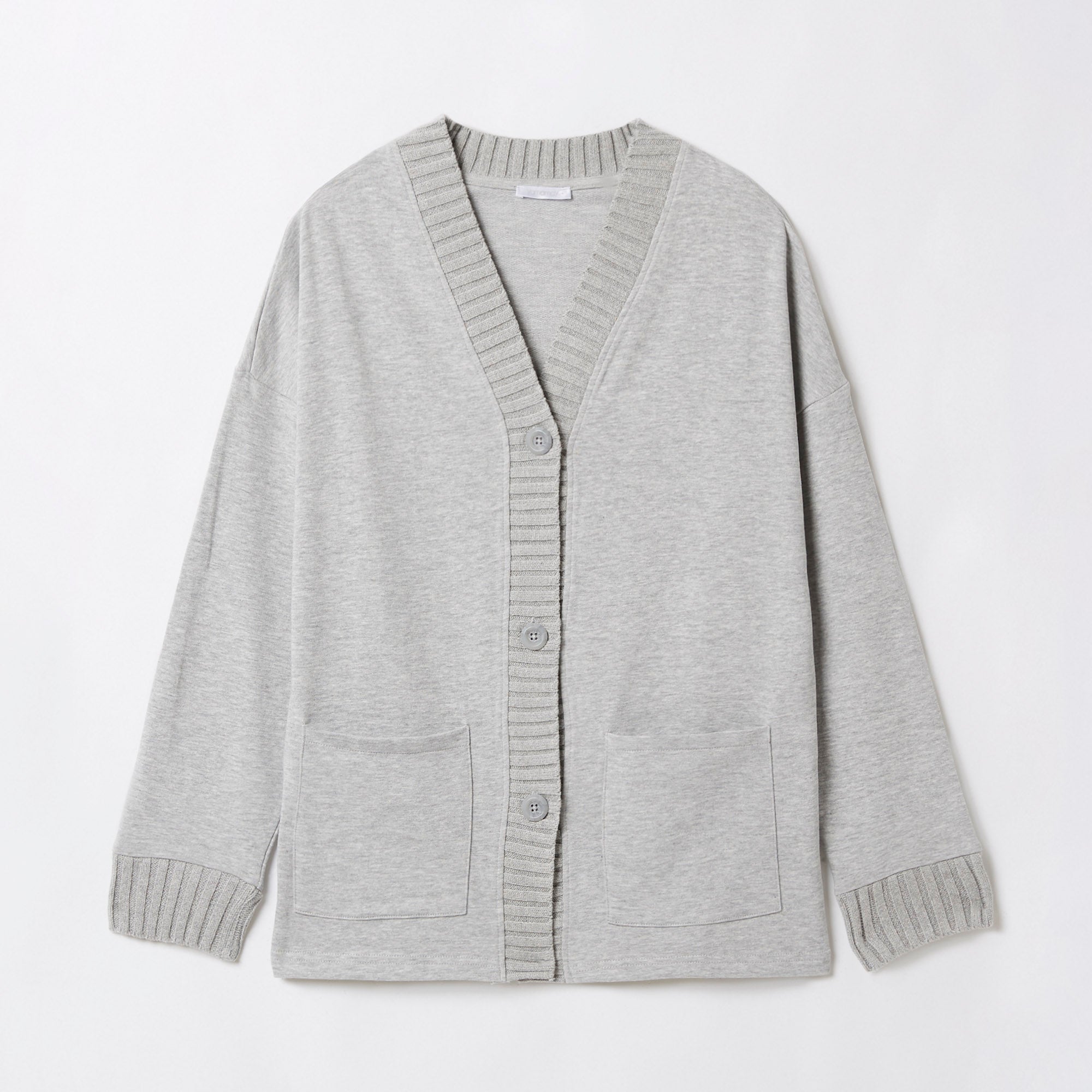 Light Melange Grey Cardigan