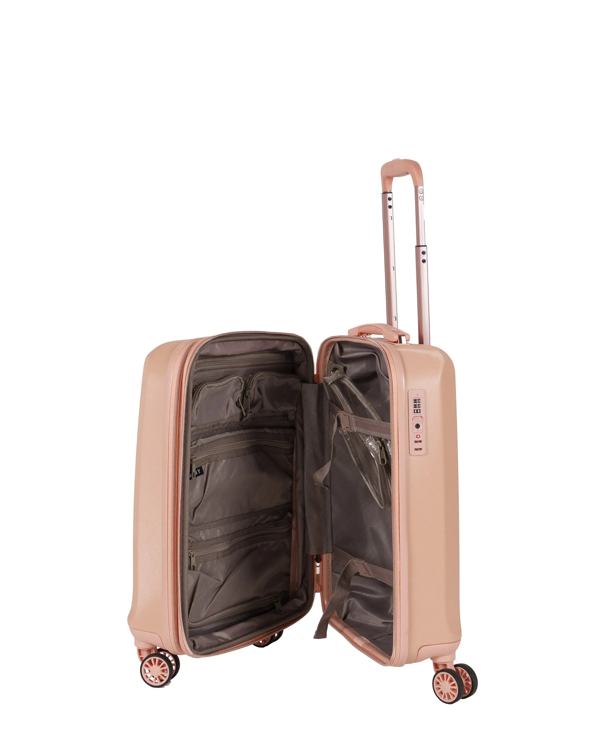 DKNY Rose Gold Medium Luggage - BEVAVA