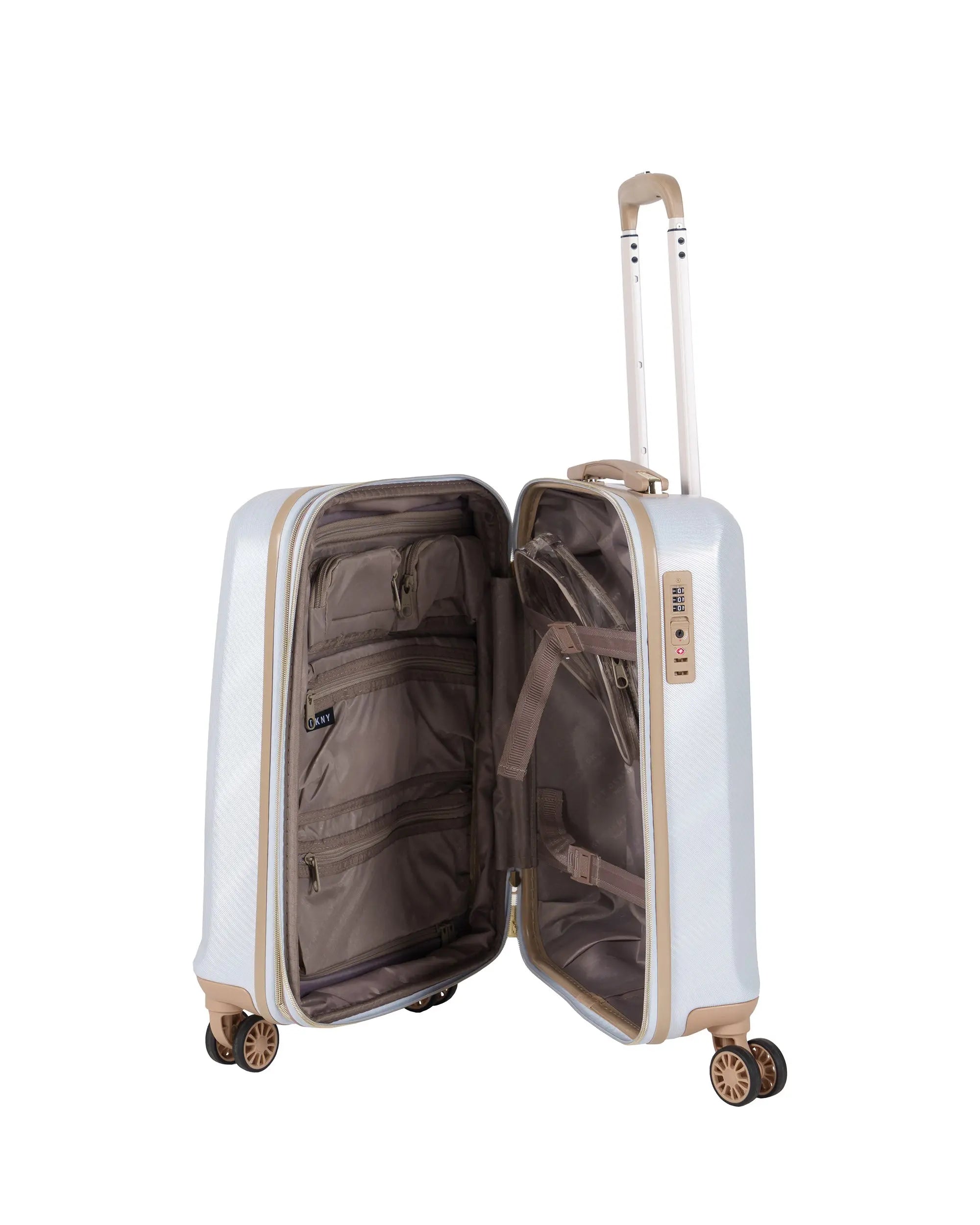 DKNY White Cabin Luggage - BEVAVA