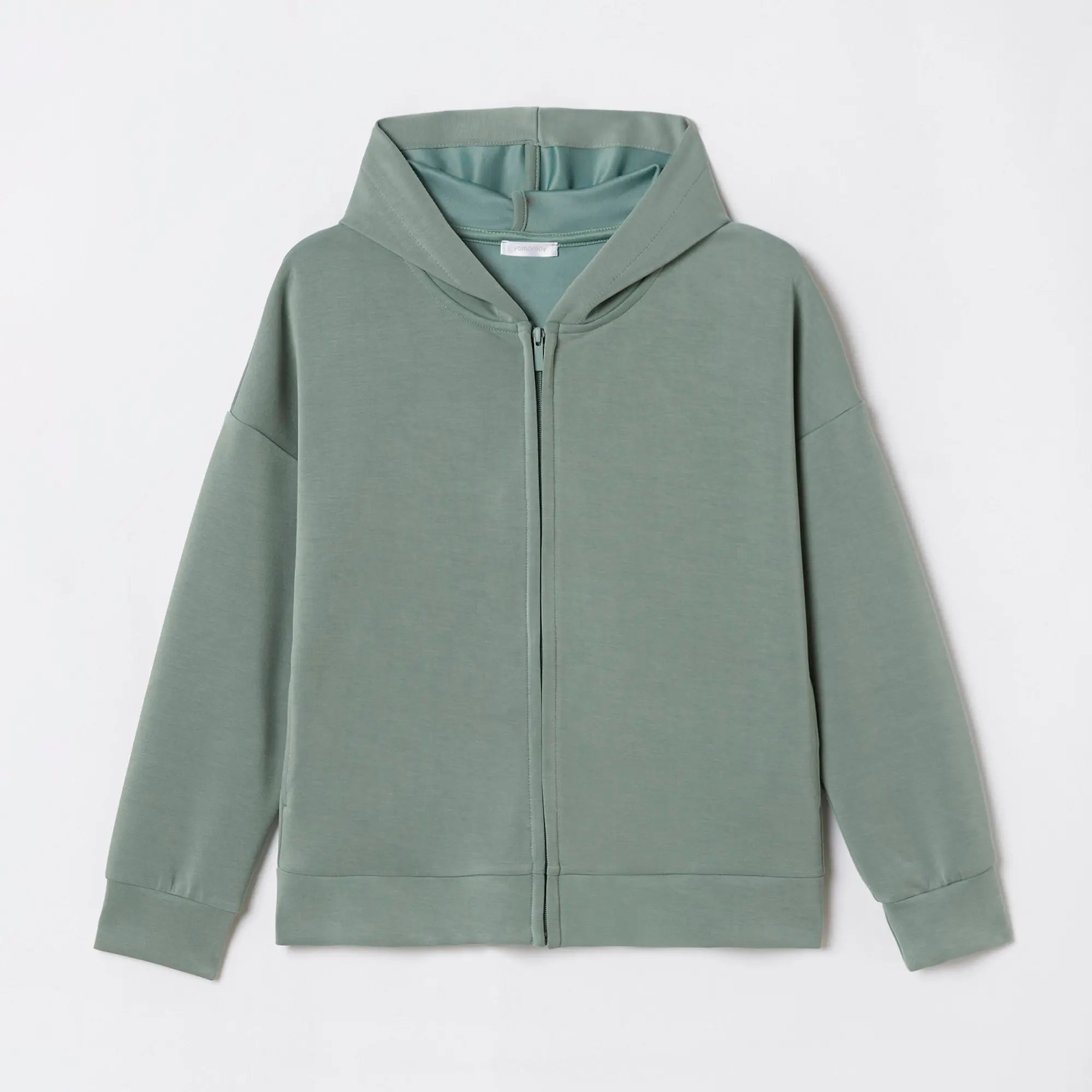 Sage Green Hooded Sweatshirt - BEVAVA
