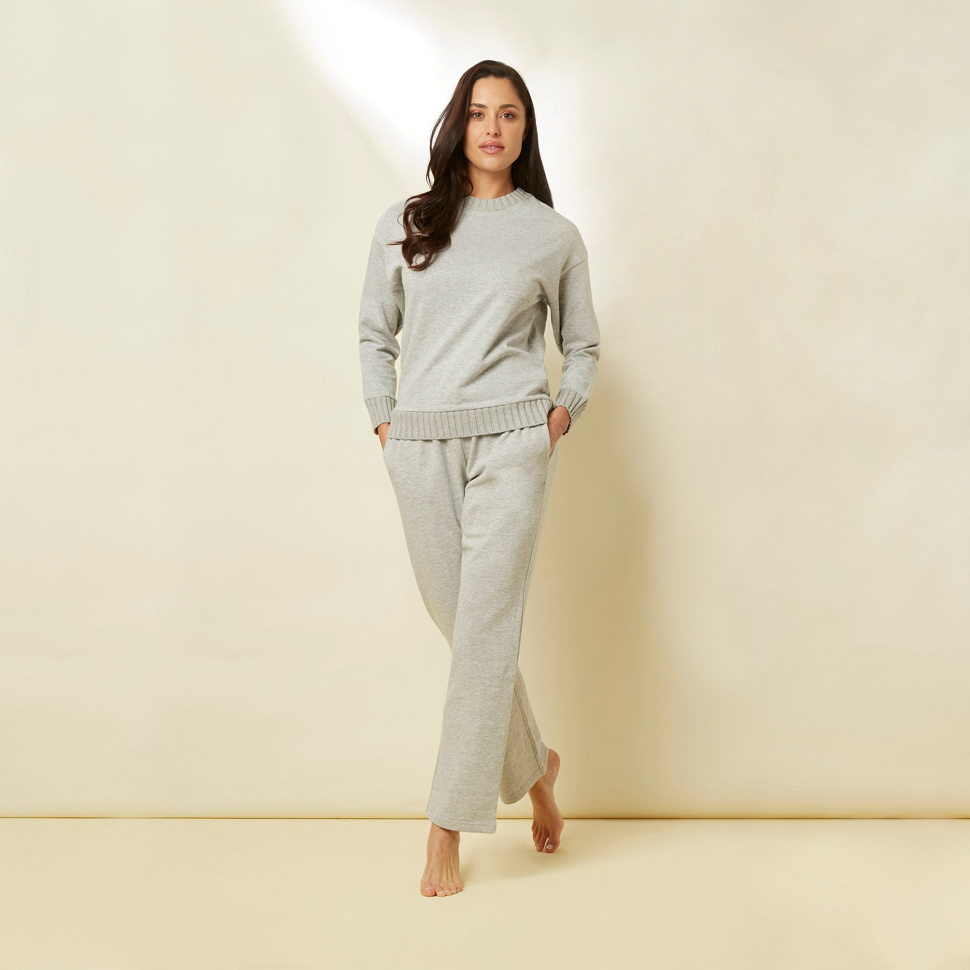 Light Melange Grey Sweatshirt Yamamay