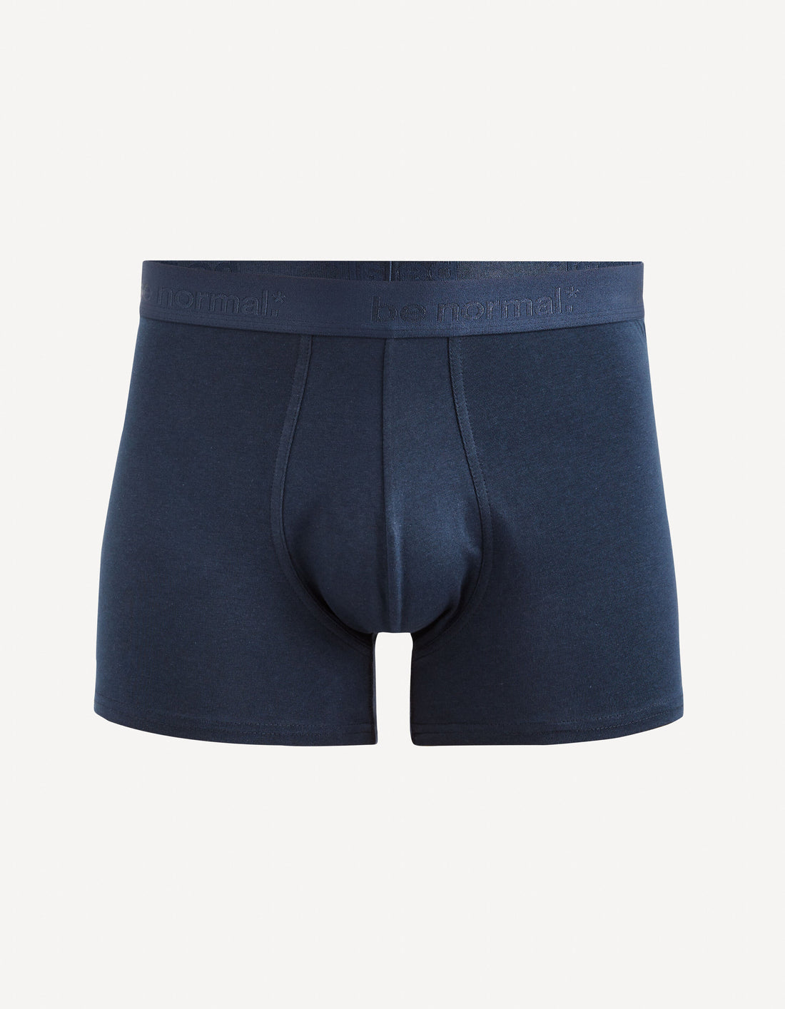Stretch Cotton Boxer Shorts - Navy_BINORMAL_BLUE MEDIUM_01