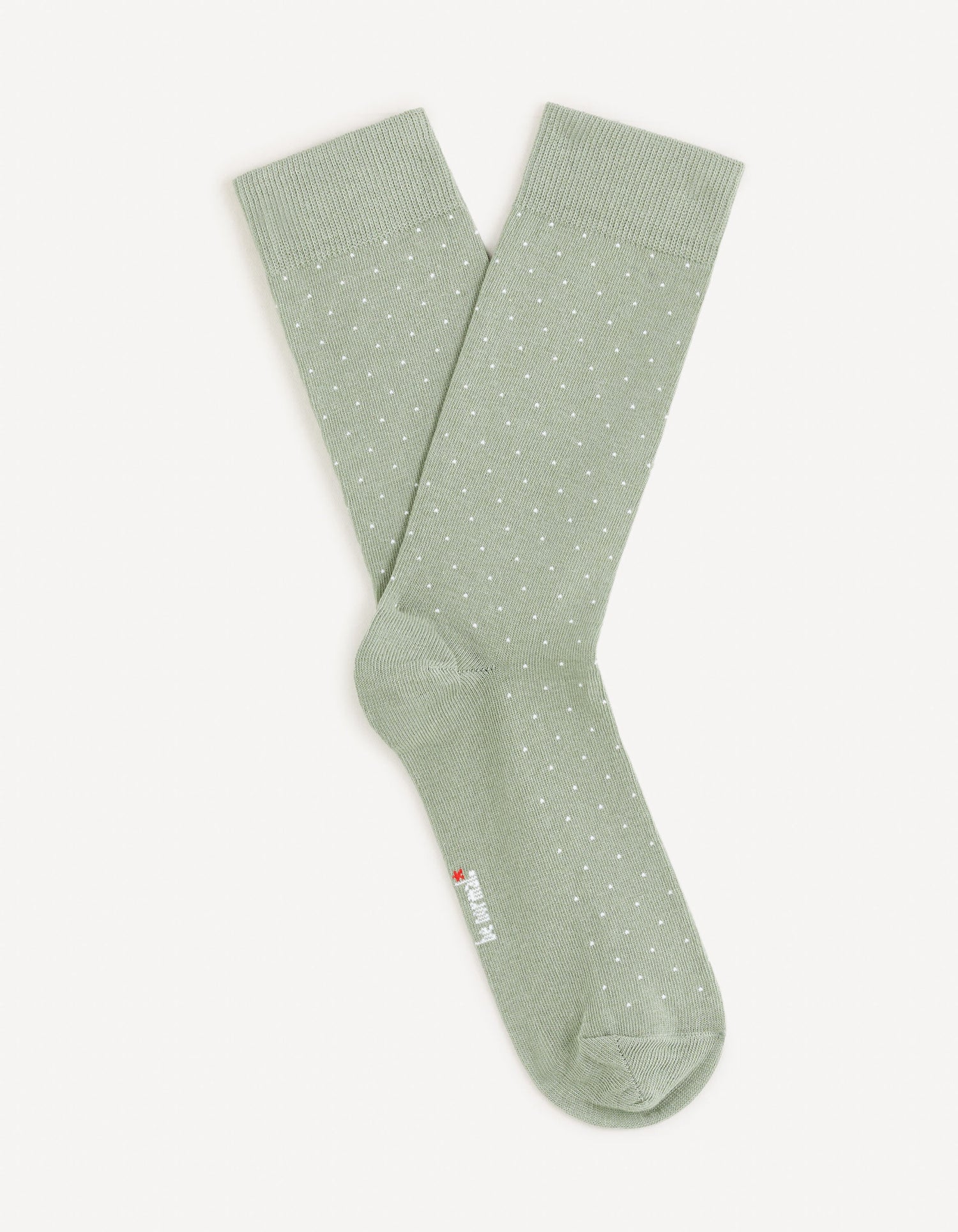 Cotton Knee High Socks - Green_BIP_MINERAL GREEN_01