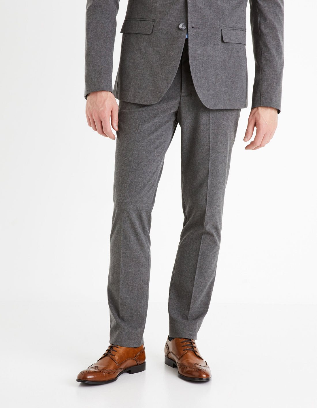 Amaury Slim Suit Trousers - Grey_BOAMAURY_GREY_01