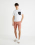 Plain Stretch Cotton Chino Bermuda Shorts - Rosewood_BOCHINOBM_BOIS DE ROSE_03