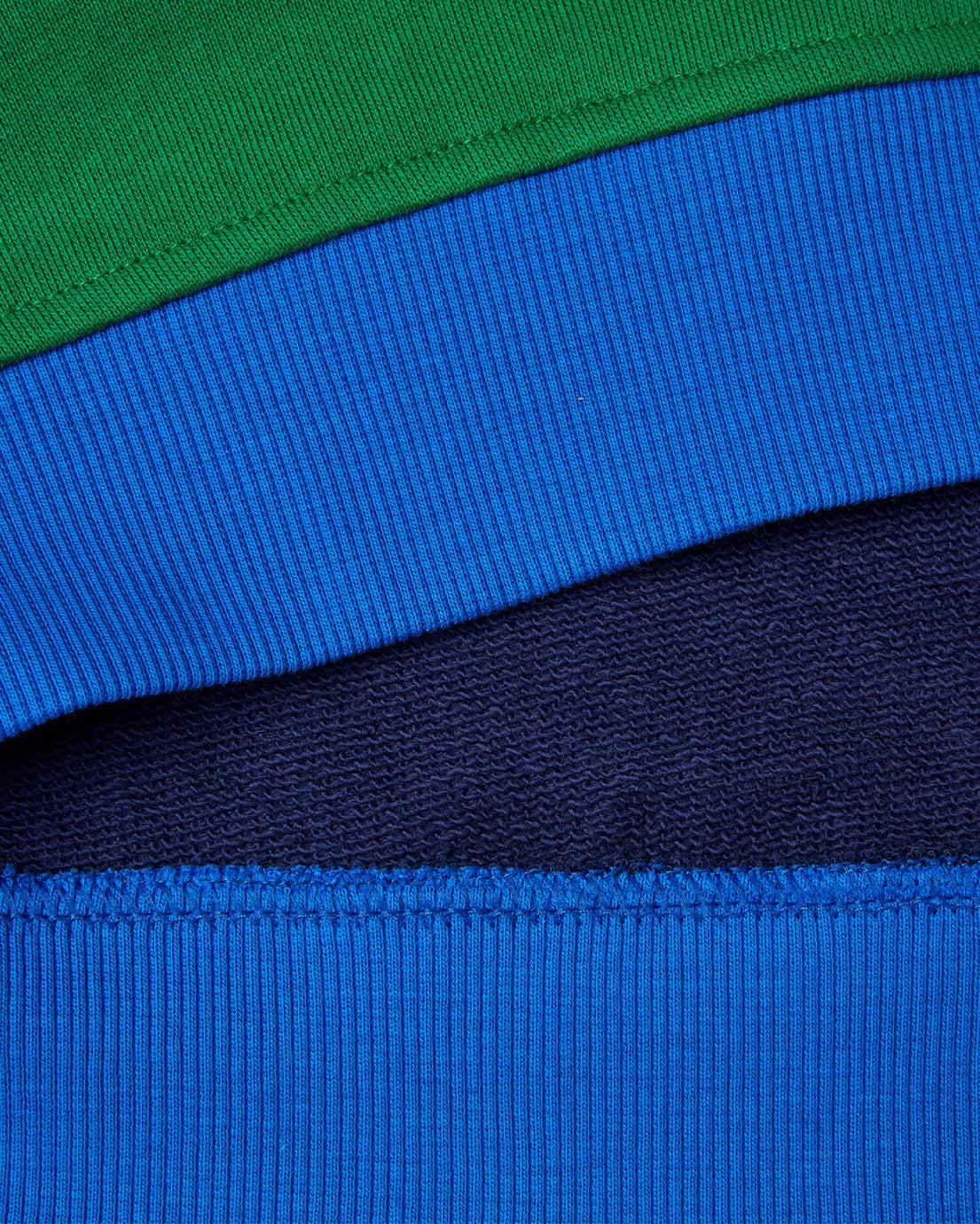 100% Cotton Color-Block Sweatshirt Tracksuit With Logo _04