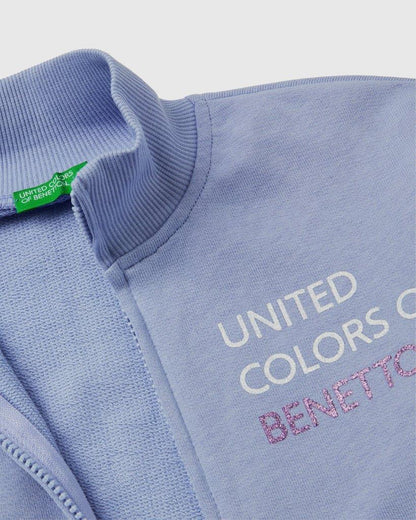 Pure Cotton Zip-Up Sweatshirt Tracksuit With Logo_03