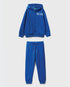100% Cotton Zip-Up Hoodie Tracksuit With Logo Embroidery _01