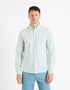Regular Shirt 100% Cotton Oxford - Green_CAOXFORDY_DARK GREEN_01