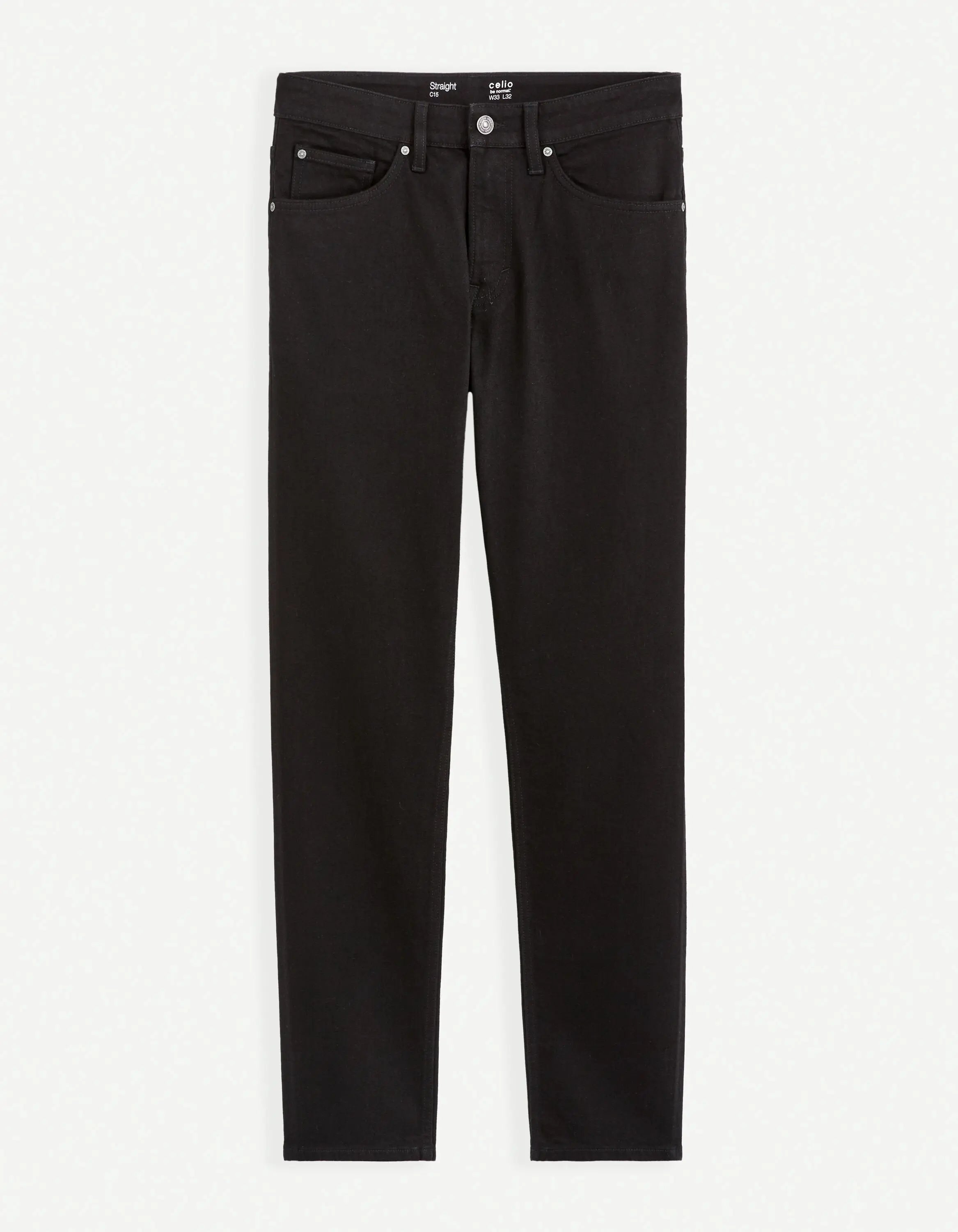 C15 Straight 3-Length Jeans - Black_COBLACK15_BLACK_02