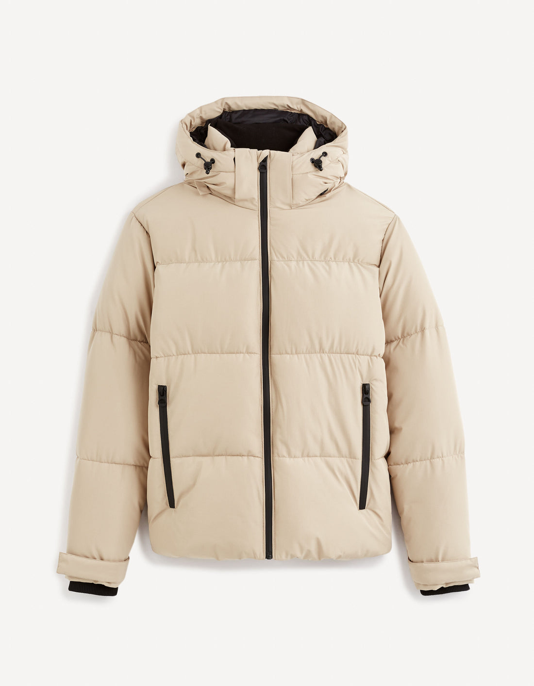 Cold Hooded Down Jacket - Sand_CUNOTTE_SAND_01