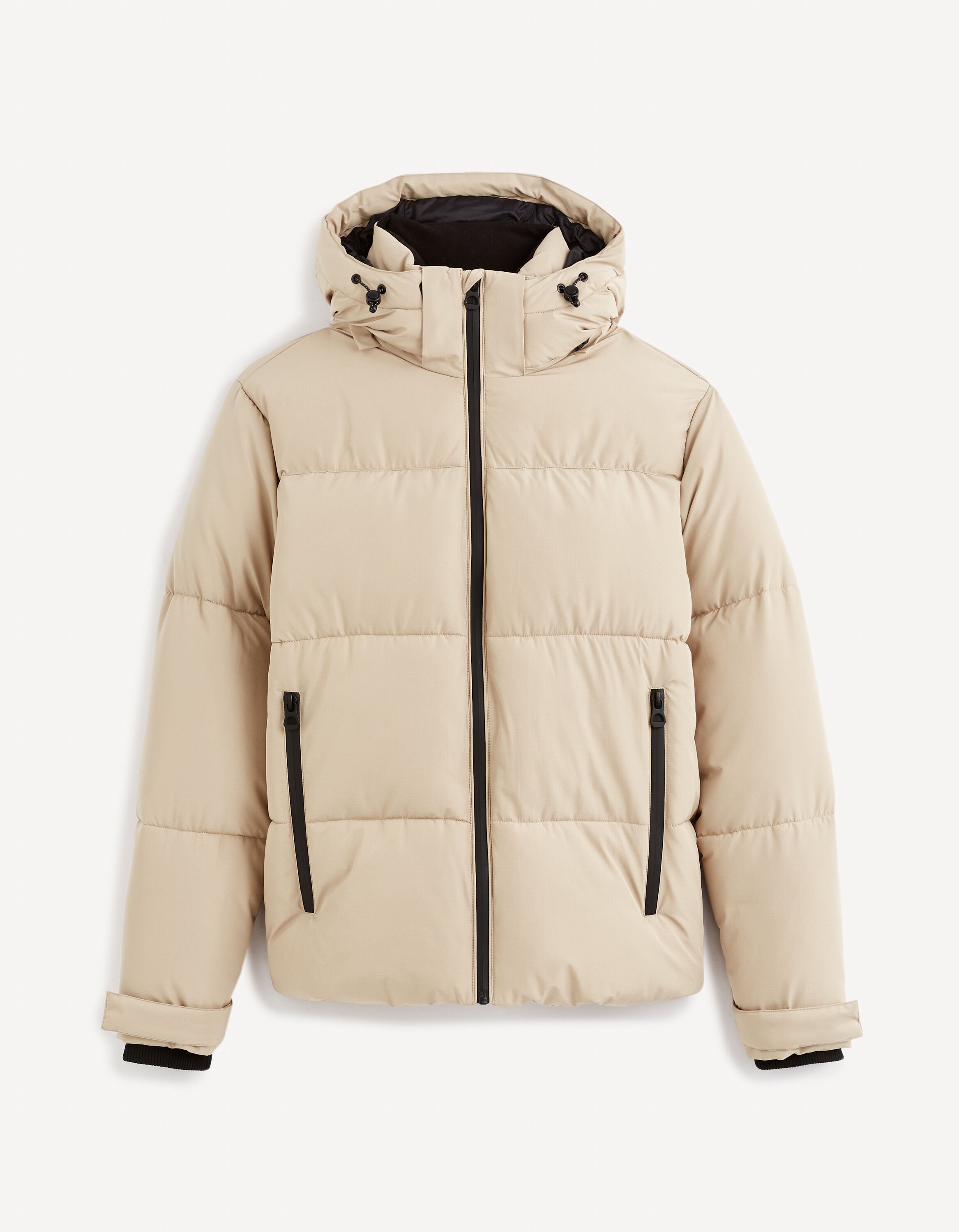 Cold Hooded Down Jacket - Sand_CUNOTTE_SAND_01