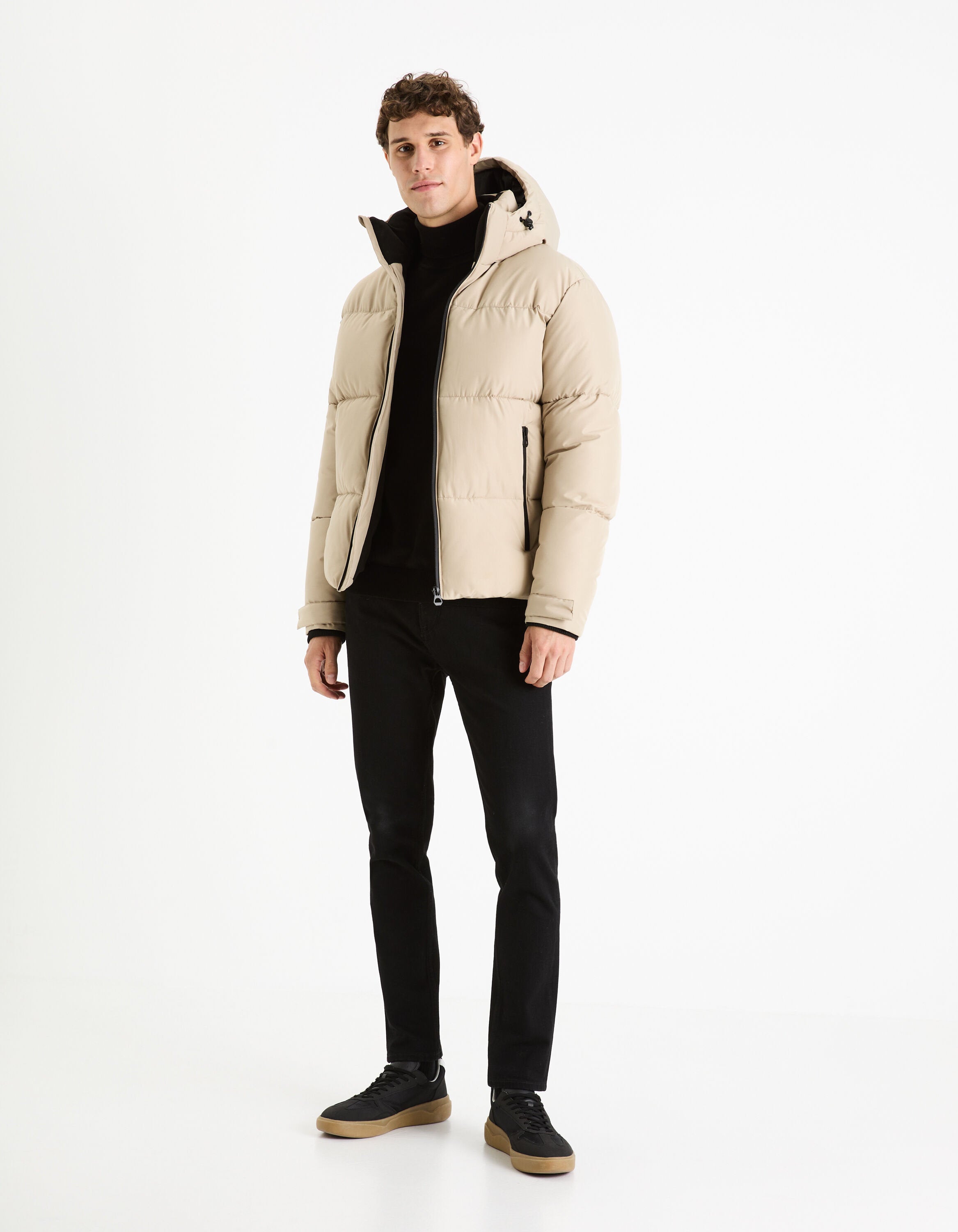 Cold Hooded Down Jacket - Sand_CUNOTTE_SAND_02
