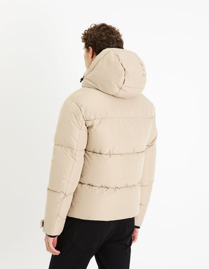 Cold Hooded Down Jacket - Sand_CUNOTTE_SAND_04