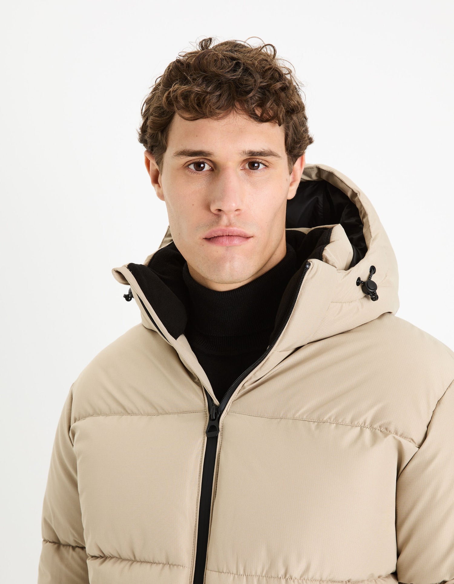 Cold Hooded Down Jacket - Sand_CUNOTTE_SAND_06
