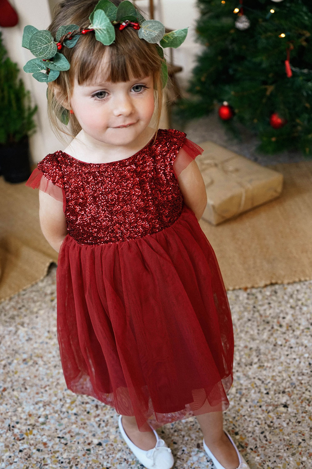 Stella Dress Burgundy - BEVAVA