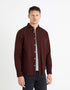Regular Shirt 100% Oxford Cotton - Burgundy_DAXFORD_BORDEAUX_01