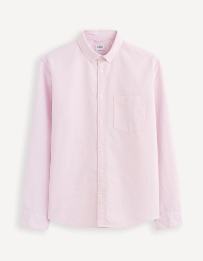 Regular Shirt 100% Oxford Cotton - Light Pink_DAXFORD_LIGHT PINK_02