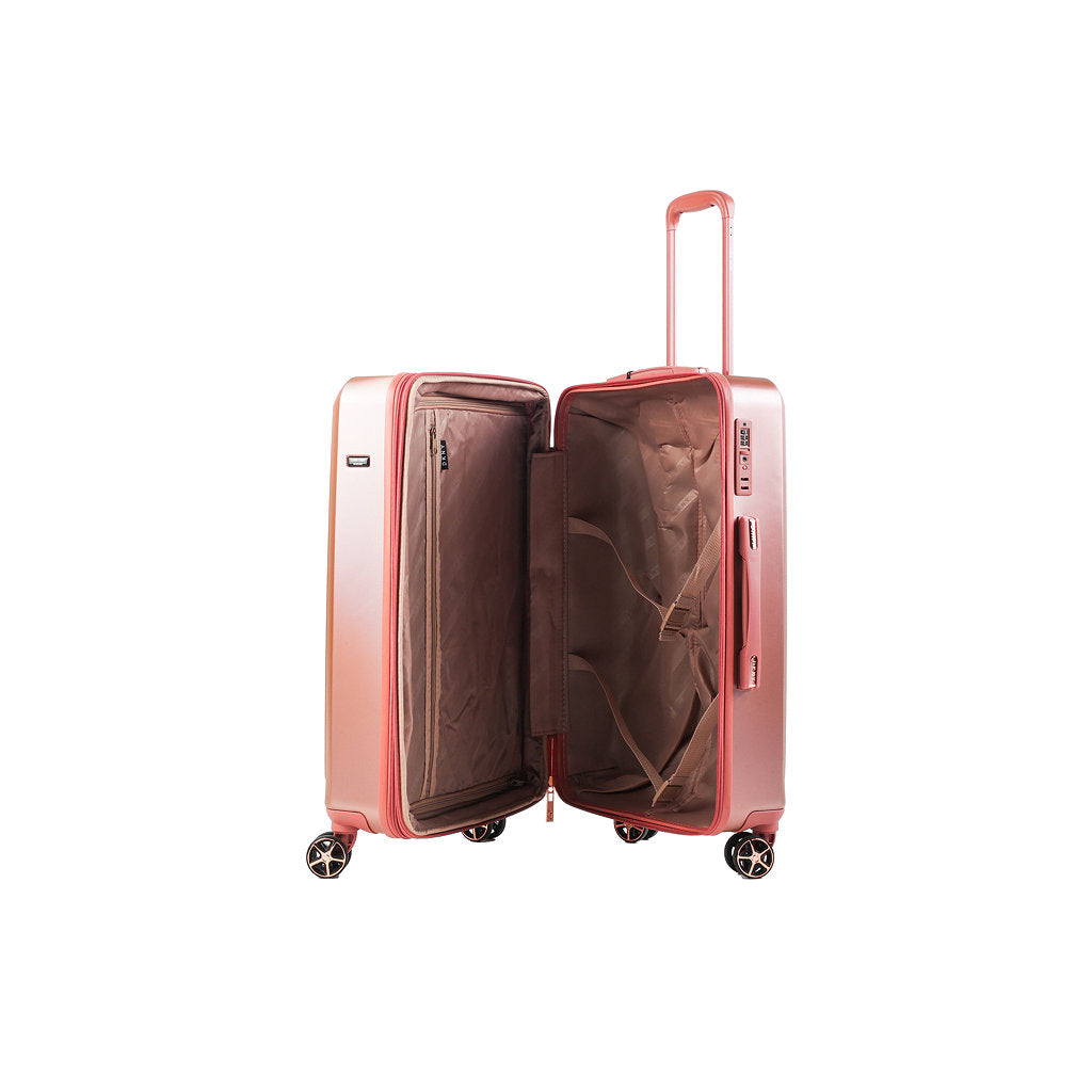 DKNY Pink Medium Luggage-4