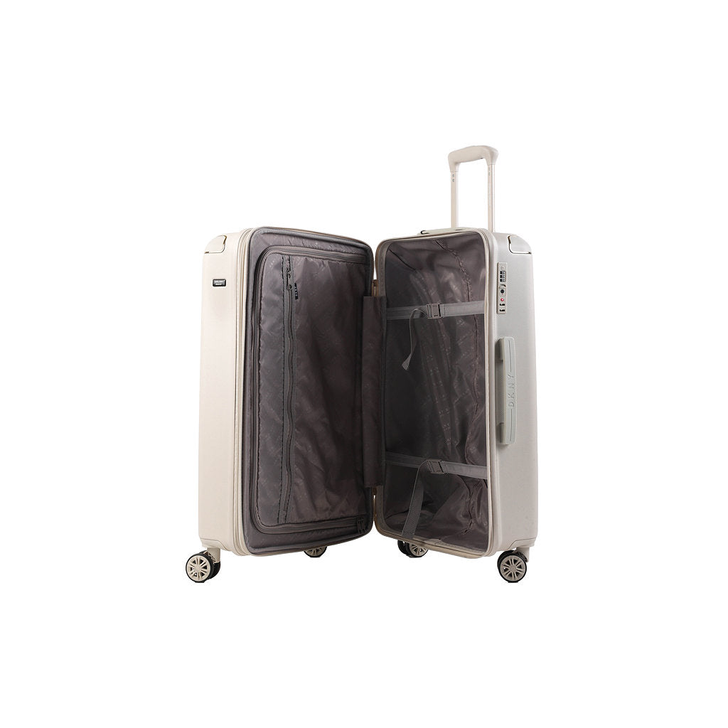 DKNY White Medium Luggage-4