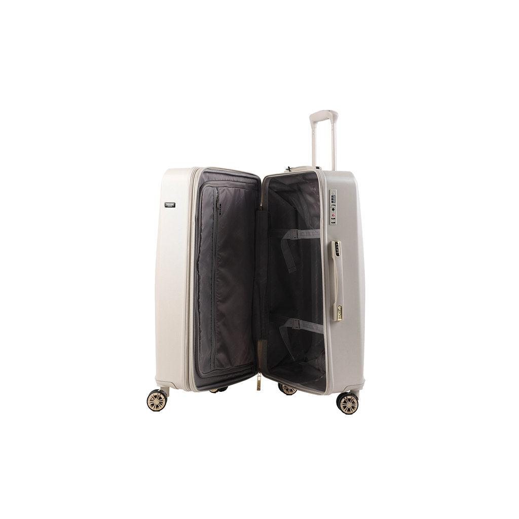DKNY White Medium Luggage-4