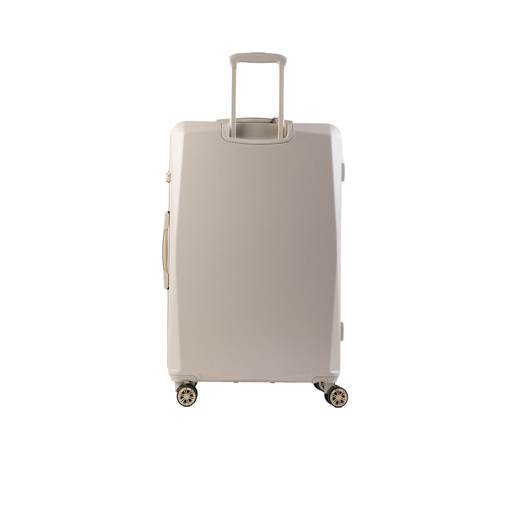 DKNY White Large Luggage-3