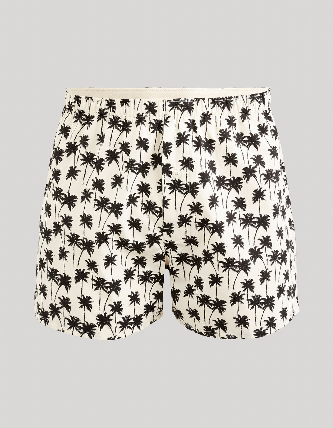 100% Cotton Boxer Shorts - Beige_DIWOPALM_BEIGE_01